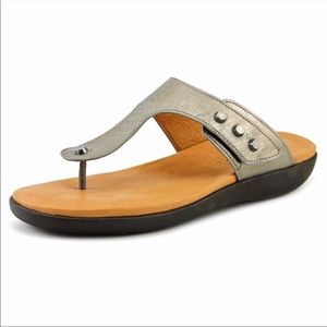 Gentle Souls Galaxy Leather studded thong sandals